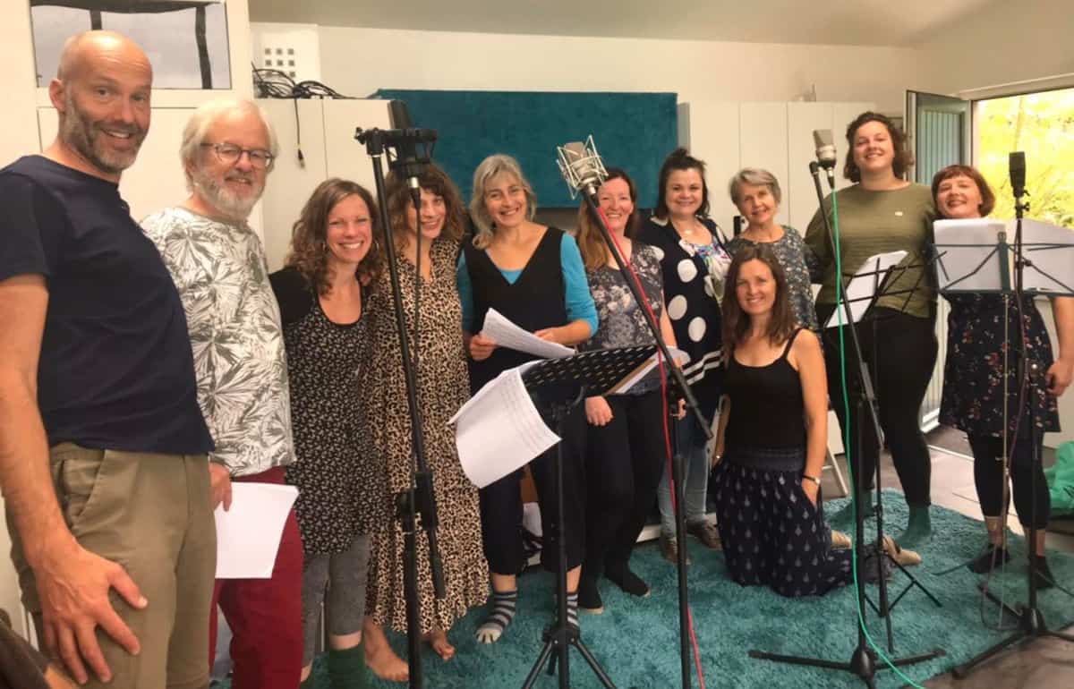 SoS Choir Leaders Group in studio